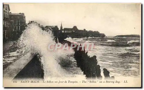 Ansichtskarte AK Saint Malo Le Sillon un Jour de Temple