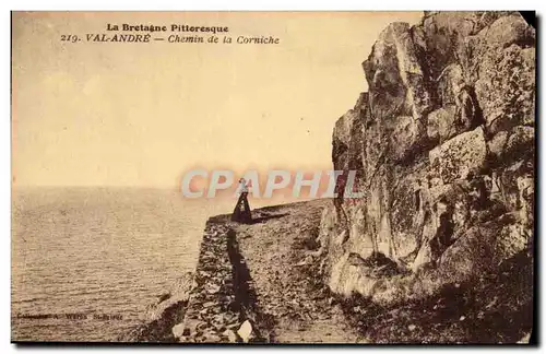 Cartes postales La Bretagne Pittoresque Val Andre Chemin de la Corniche