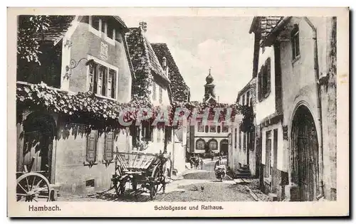 Cartes postales Hambach Schlossgasse und Rathaus