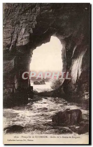 Ansichtskarte AK Quiberon Arche de la Grotte de Kergroix