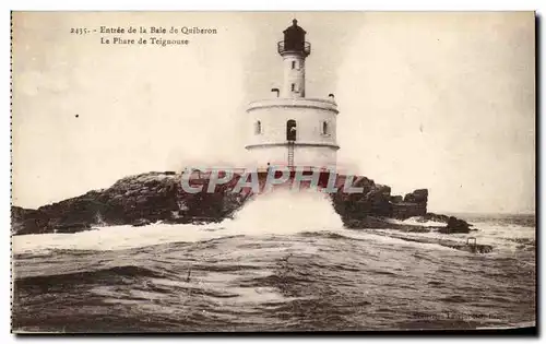 Ansichtskarte AK Entree de la Baie de Quiberon Le Phare de Teignouse