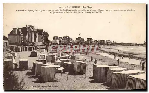 Ansichtskarte AK Quiberon La Plage Dans La Baie De Quiberon