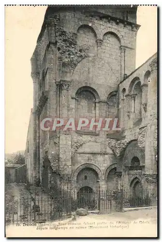 Ansichtskarte AK Deols Tour Romane Faisant Partie De l&#39abbaye de Deols