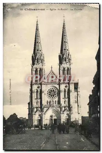 Ansichtskarte AK Chateauroux Eglise St Andre La Facade