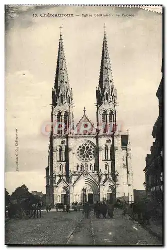 Cartes postales Chateauroux Eglise St Andre La Facade