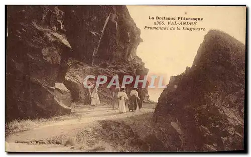 Cartes postales La Bretagne Pittoresque Val Andre Promenade de la Lingouare