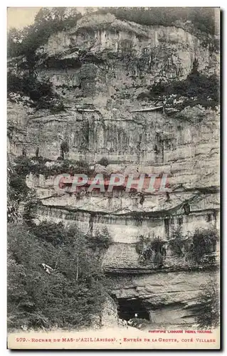 Cartes postales Rocher De Mas d&#39Azil Entree De la Grotte Cote Village