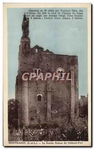 Cartes postales Montbazon Le Donjon Ruines du Chateau Fort