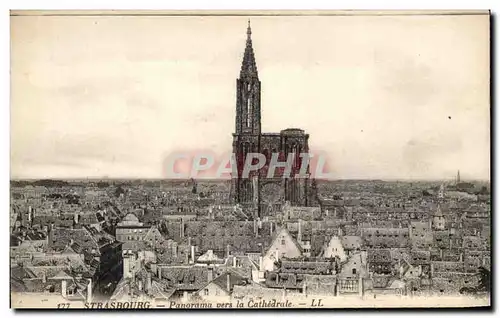 Cartes postales Strasbourg panorama pres la Cathedrale