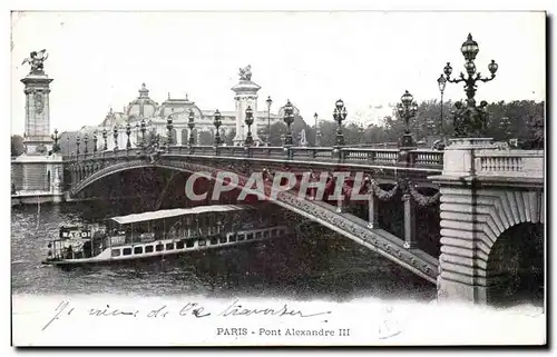 Ansichtskarte AK Paris Pont Alexandre Ill Peniche Maggi