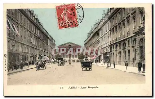 Cartes postales Paris Rue Royale Madeleine