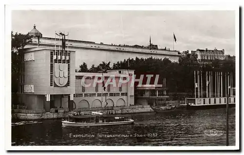 Cartes postales Exposition Internationale Paris 1937 Vue d&#39ensemble Le Pavillon Du Portugal