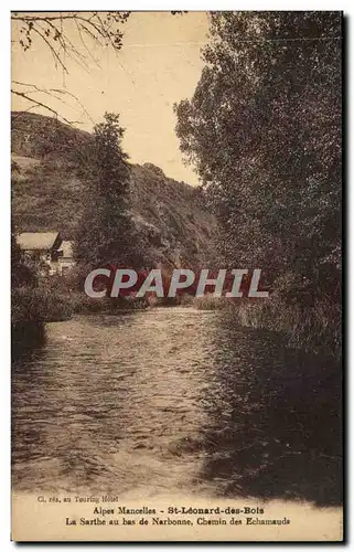 Cartes postales Alpes Mancelles St Leonard des Bois La Sarthe au bas de Narbonne Chemin des Echamauds