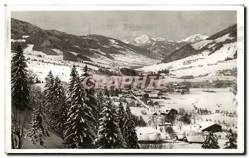 Ansichtskarte AK Megeve Station hivernale