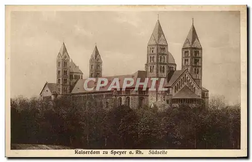 Cartes postales Kaiserdon Zu Speyer a Rh Sudseite