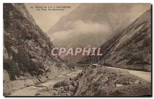 Cartes postales Route de Luz a Gavarnie Le Pont Desdouroucat