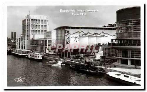 Ansichtskarte AK Exposition internationale Paris 1937 Les Pavillons De Belgique Suisse Et Italie