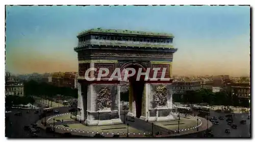 Cartes postales Paris La Place et I&#39Arc de Triomphe