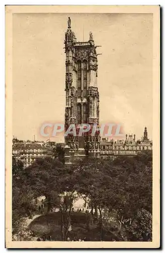 Cartes postales Paris En Flanant Le Tour Saint Jacques