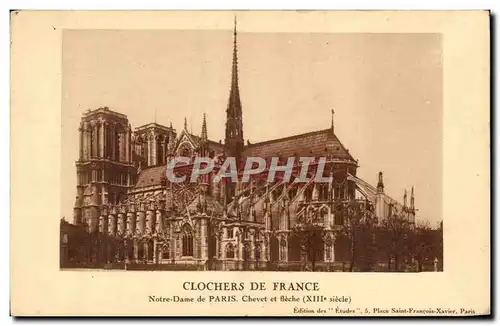 Ansichtskarte AK Clochers De France Notre Dame de Paris