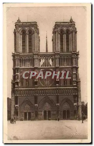 Ansichtskarte AK Paris En Flanant Notre Dame La Facade