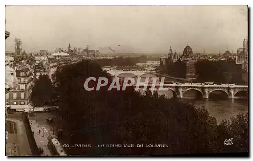 Cartes postales Paris La Seine Vue Du Louvre