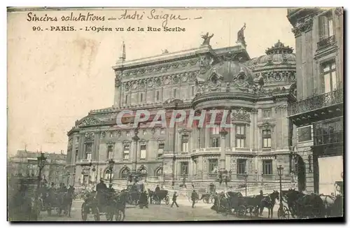 Ansichtskarte AK Paris L&#39opera vu de la Rue Scribe