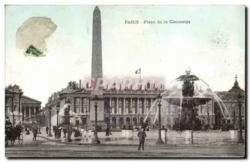 Cartes postales Paris Place de la Concorde