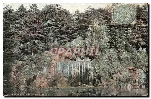 Ansichtskarte AK Bois De Boulogne La Grande Cascade