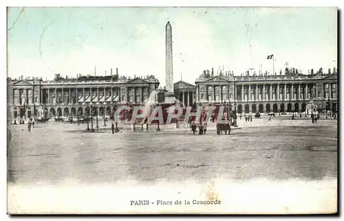 Cartes postales Paris Place de la Concorde