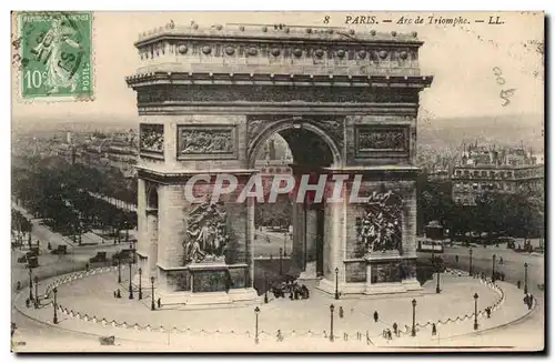 Cartes postales Paris Arc de Triomphe