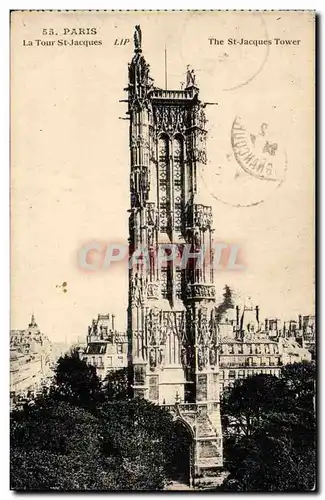 Cartes postales Paris La Tour St Jacques