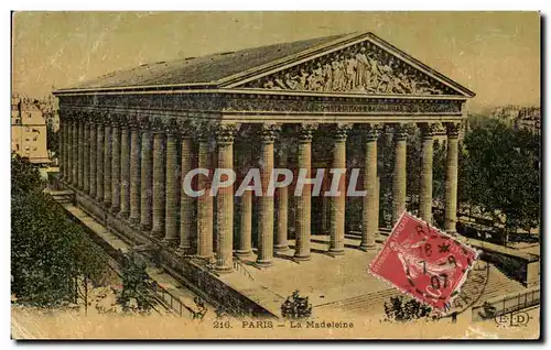 Cartes postales Paris La Madeleine