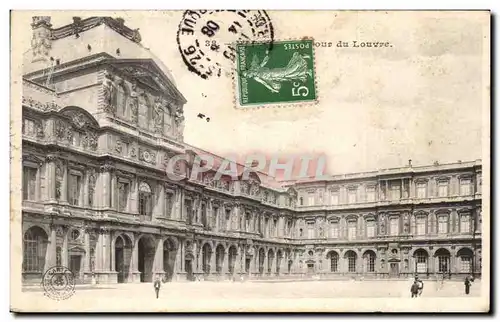 Cartes postales Paris Cour du Louvre