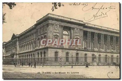 Cartes postales Paris Le Musee du Louvre