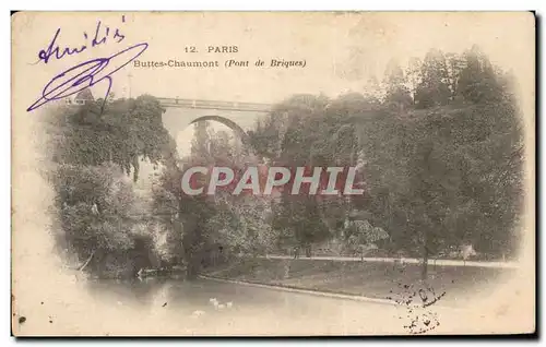 Cartes postales Paris Buttes Chaumont