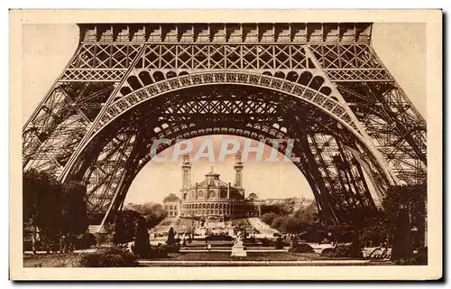 Ansichtskarte AK Paris Sous la Tour Eiffel