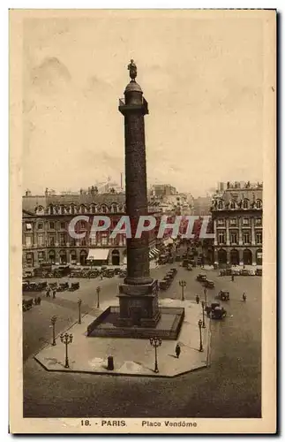 Cartes postales Paris Place Vendome