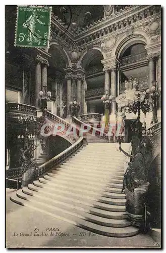 Ansichtskarte AK Paris Le Grand Escalier De L&#39Opera