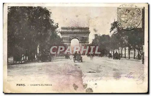 Cartes postales Paris Champs Elysees Arc de triomphe