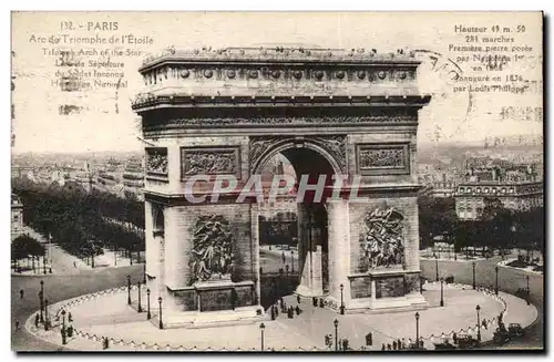 Cartes postales Paris Arc De Triomphe De l&#39Etoile