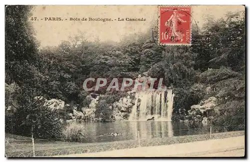 Cartes postales Paris Bois De Boulogne La Cascade