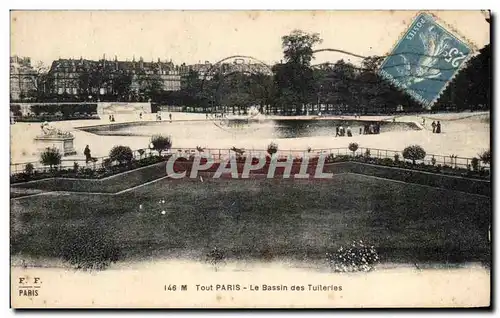 Ansichtskarte AK Paris Le Bassin Des Tuileries