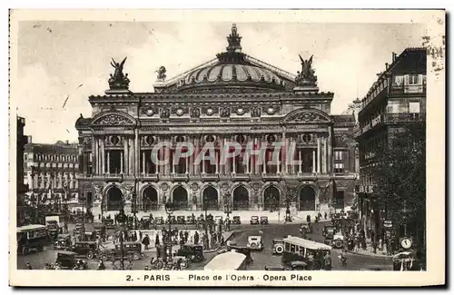 Cartes postales Paris Place De L&#39Opera Opera Place