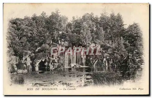 Ansichtskarte AK Bois De Boulogne La Cascade