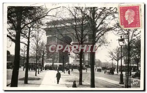 Cartes postales Paris L&#39Avenue Friedland Et l&#39Etoile Arc de Triomphe