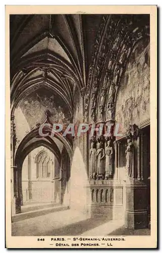 Ansichtskarte AK Paris St Germain L&#39Auxerrois Detail Des Porches