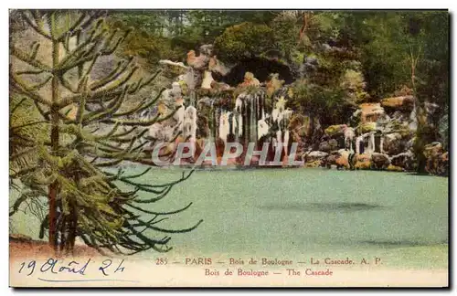 Cartes postales Paris Bois De Boulogne La Cascade Bois De Boulogne