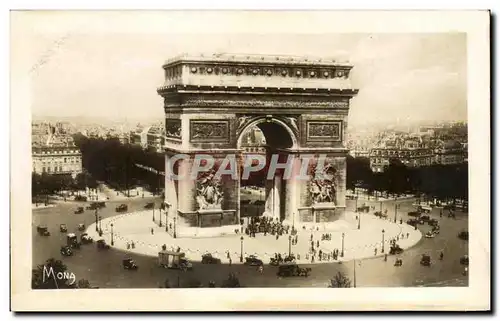 Ansichtskarte AK Les Petits Tableaux De Paris La Place de l&#39Etoile et l&#39Arc de Triomphe