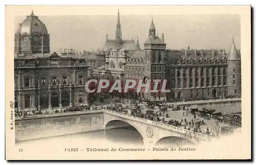 Ansichtskarte AK Paris Tribunal de Commerce Palais de Justice